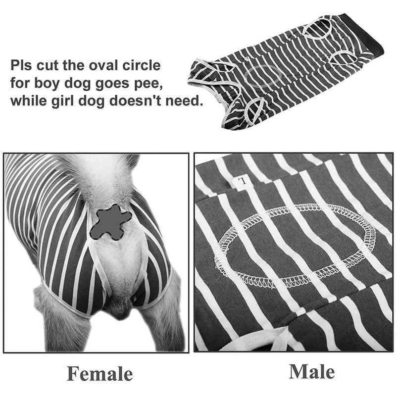 Coppthinktu Dog Recovery Suit for Abdominal Wounds, Breathable Dog Surgery Recovery Suit for Dogs, E-Collar Alternative After Surgery Wear Suit for Small/Medium Dogs - Image 3